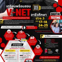 กำหนดการสอบ V-NET ปีการศึกษา 2568