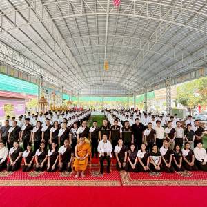 วิทยาลัยเทคนิคอ่างทอง  จัดพิธีเปิด “โครงการอบรมคุณธรรม จริยธรรม และคุณลักษณะอันพึงประสงค์ของนักเรียน นักศึกษา” 📍ณ วัดศรีกุญชร อำเภอโพธิ์ทอง จังหวัดอ่างทอง ￼
